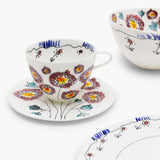 Midnight Flowers breakfast set 6 pieces
