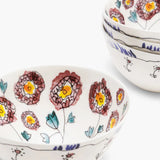 Midnight Flowers breakfast set 6 pieces
