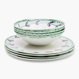 Midnight Flowers breakfast set 6 pieces
