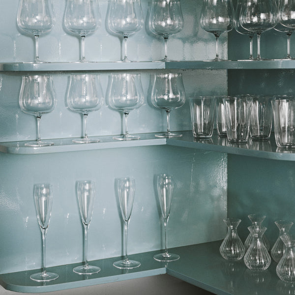 Silhouette champagne glass