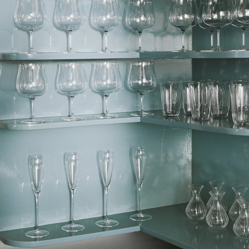Silhouette champagne glass