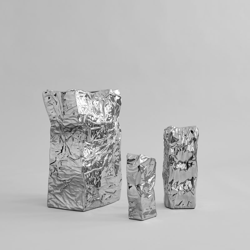 Kami Chrome vase