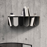 Curved wall shelf