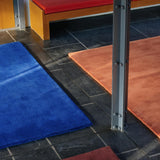 Classic Solid Blue Fonce rug