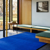 Classic Solid Blue Fonce rug