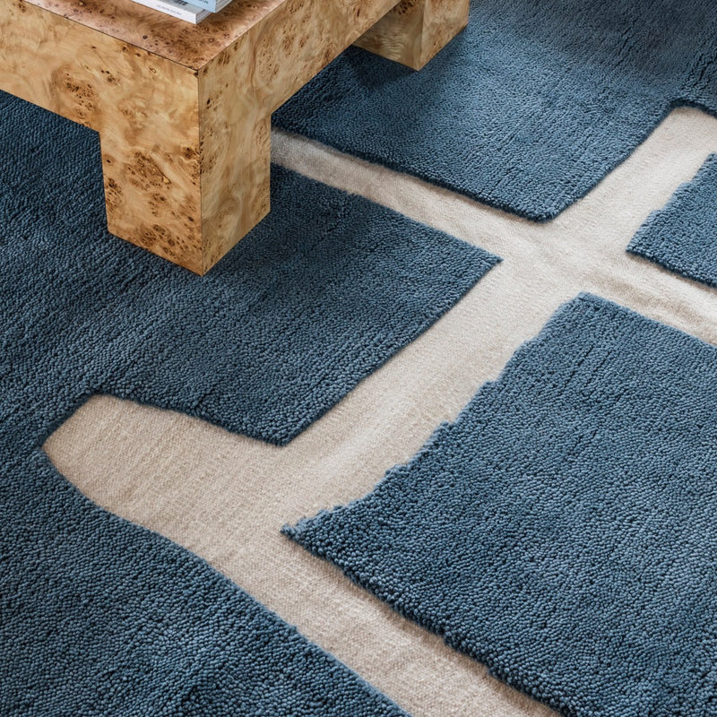 GOTLAND KLINT CORNFLOWER BLUE wool rug