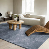Classic Solid Wool Sky blue rug