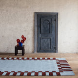 Teklan frame wool mullberry rug