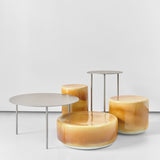 Pair metal table