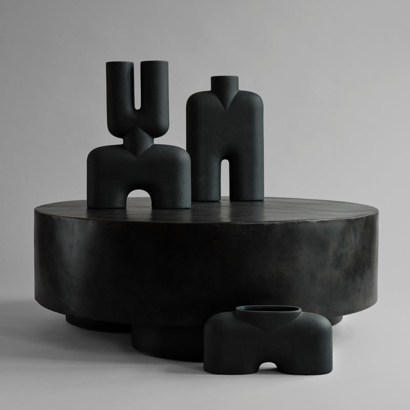 Cobra Double Medio Black vase