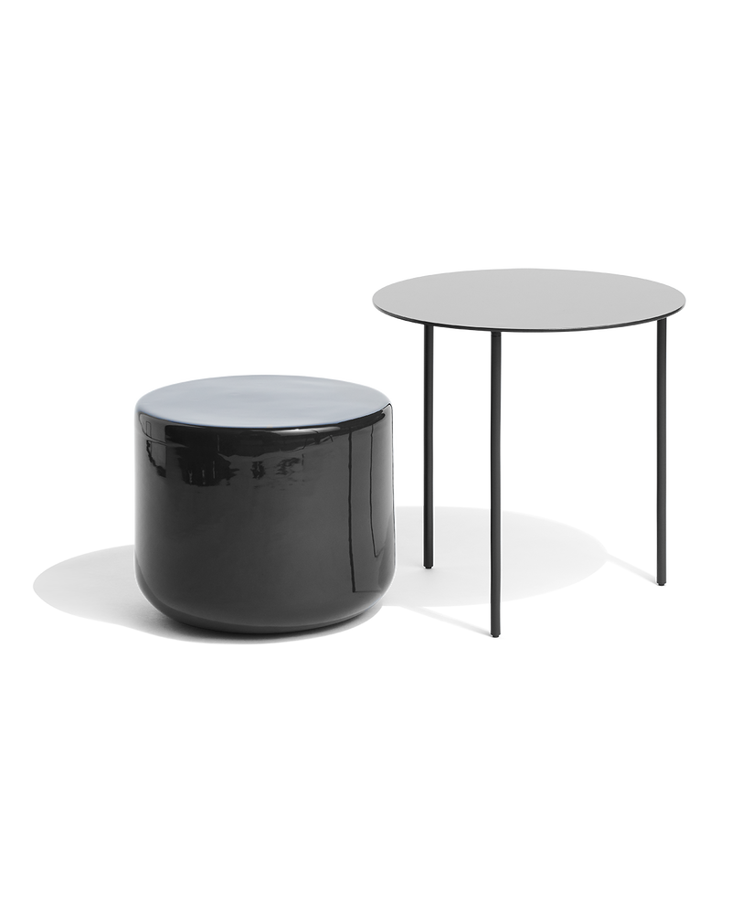 Pair metal table