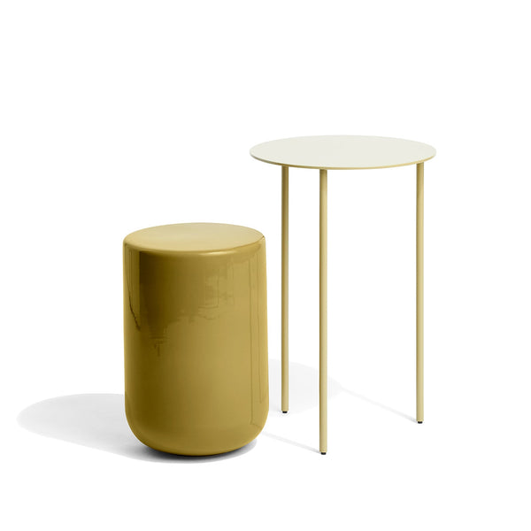 Pair metal table