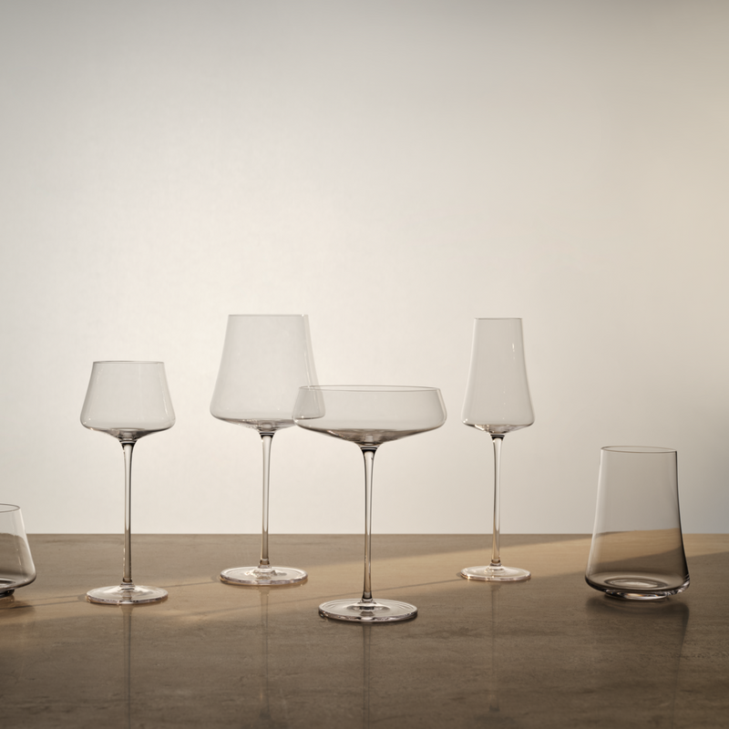 Silhouette white wine glasses set of 2