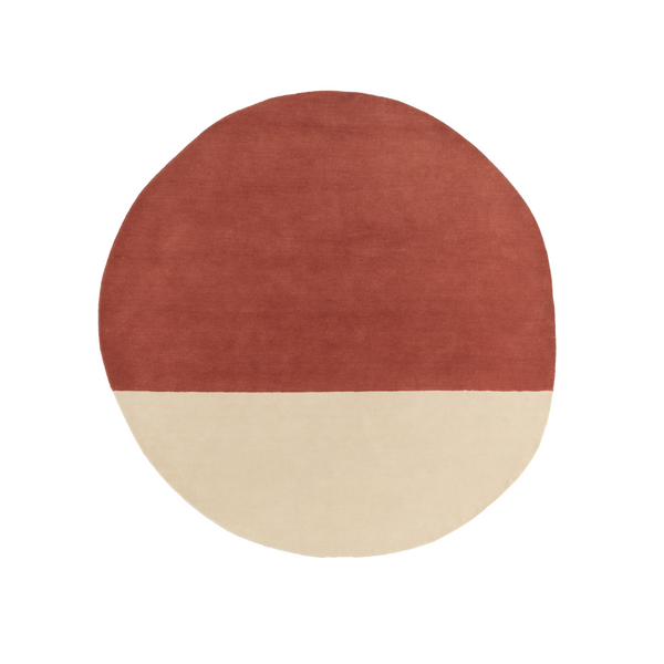 Pearl Round Brick rug