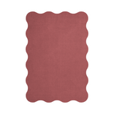 Organic Scallop Red Rasberry rug