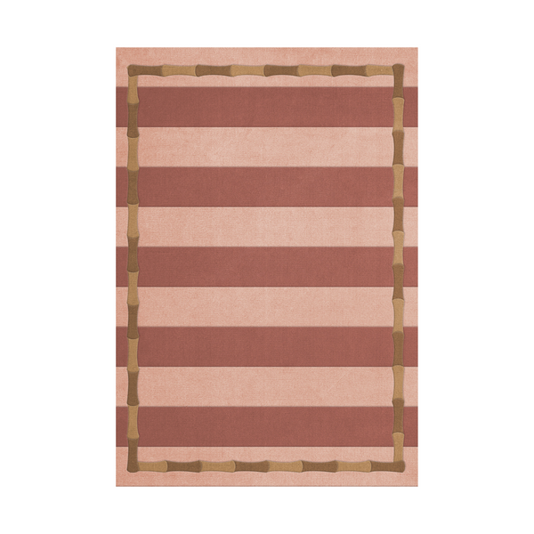 Alice Crawley Bamboo Stripe Terracotta kilimas