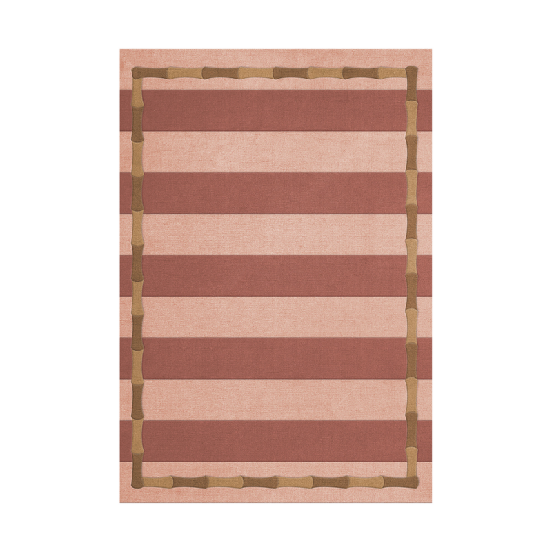 Alice Crawley Bamboo Stripe Terracotta kilimas