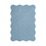 Organic Scallop Soft Blue rug