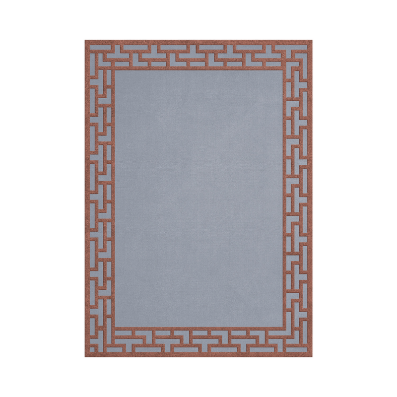 Alice Crawley Indochine Zen Blue rug