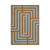 Letters Teal Umber kilimas