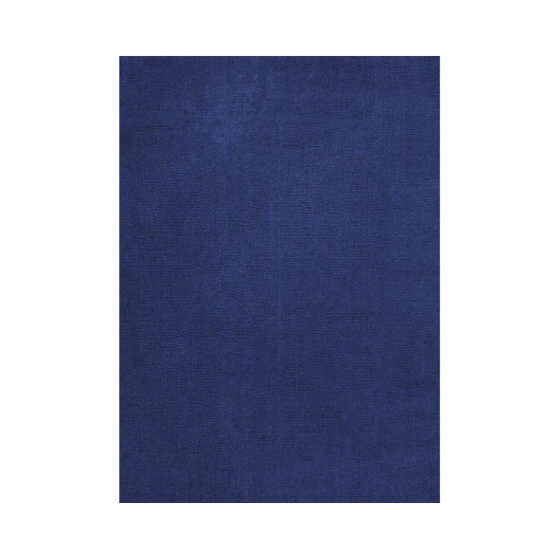 Classic Solid Blue Fonce rug