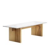 Solid coffee table