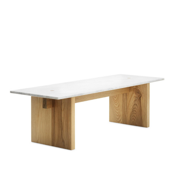 Solid coffee table