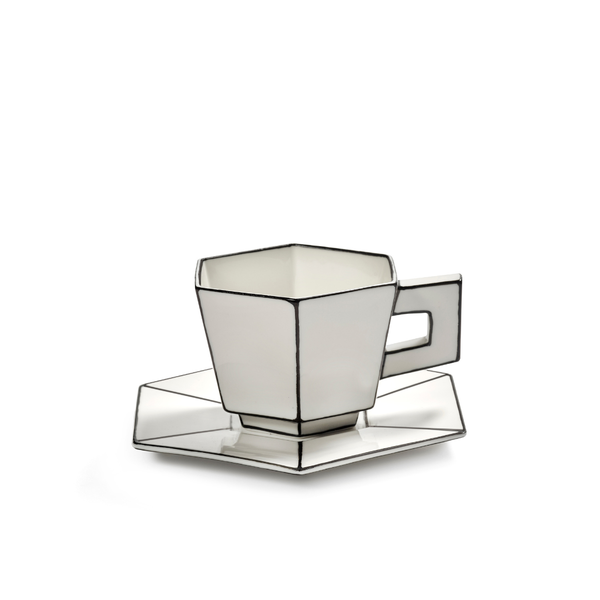 Carte Blanche by Annebet Philips cappuccino puodelis su lėkštele