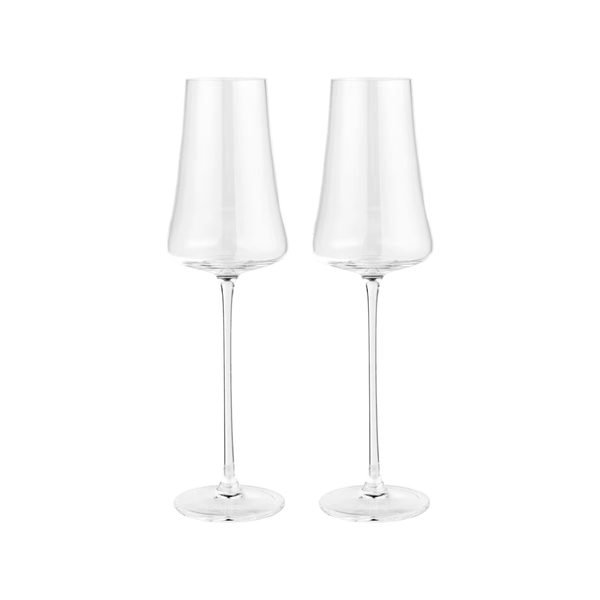 Silhouette champagne glasses set of 2