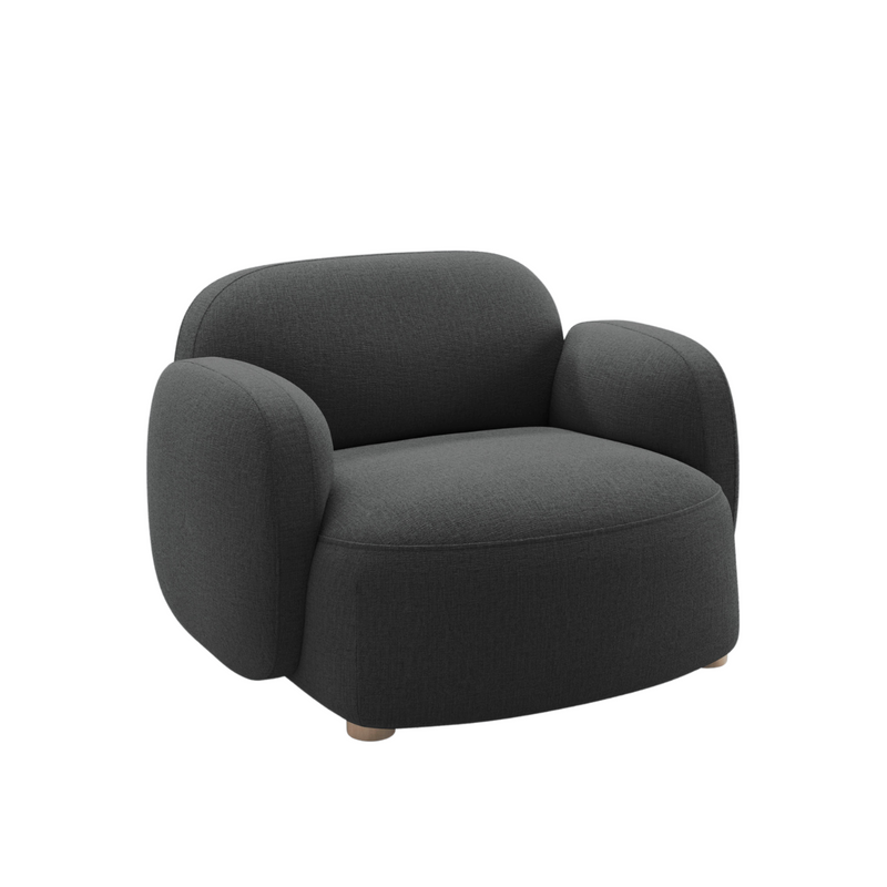 Gem lounge chair with armrests