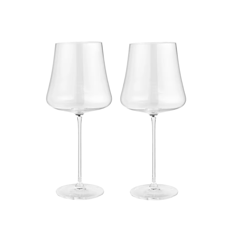 Silhouette red wine glasses set of 2