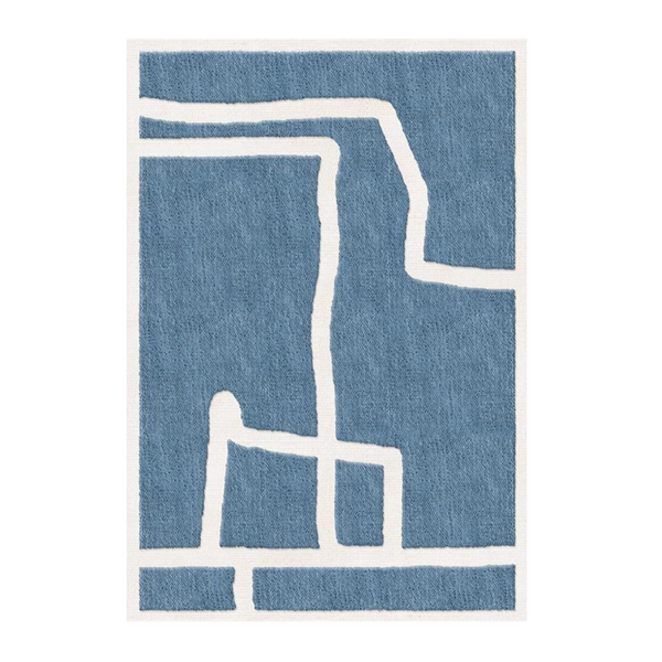 GOTLAND KLINT CORNFLOWER BLUE wool rug