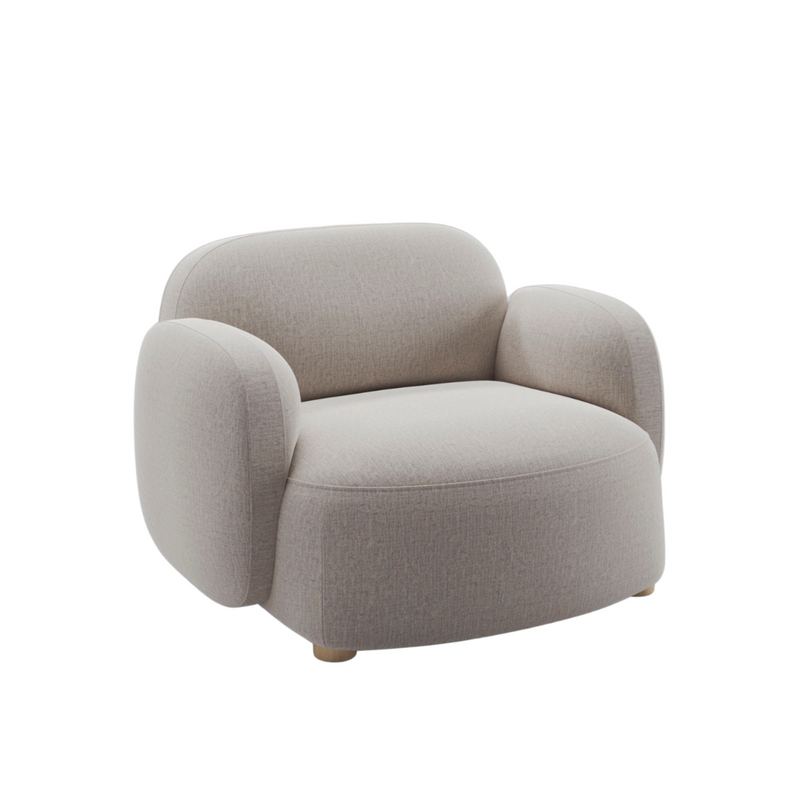 Gem lounge chair with armrests