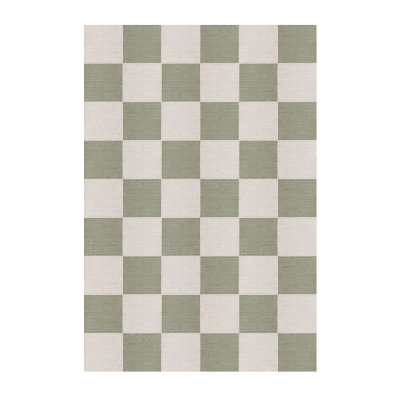 Sage CHESS WOOL rug