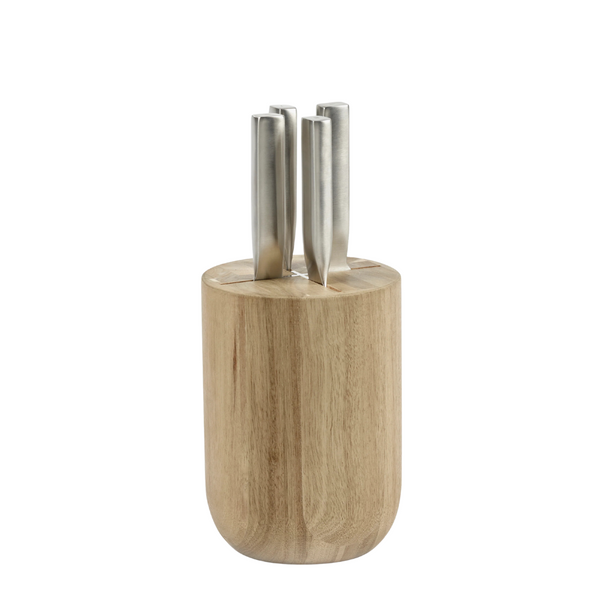 Base knife set with wooden knife block