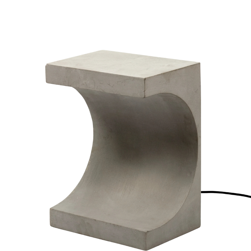 Tangent coffee table + lamp