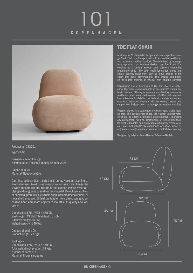 Toe Flat armchair