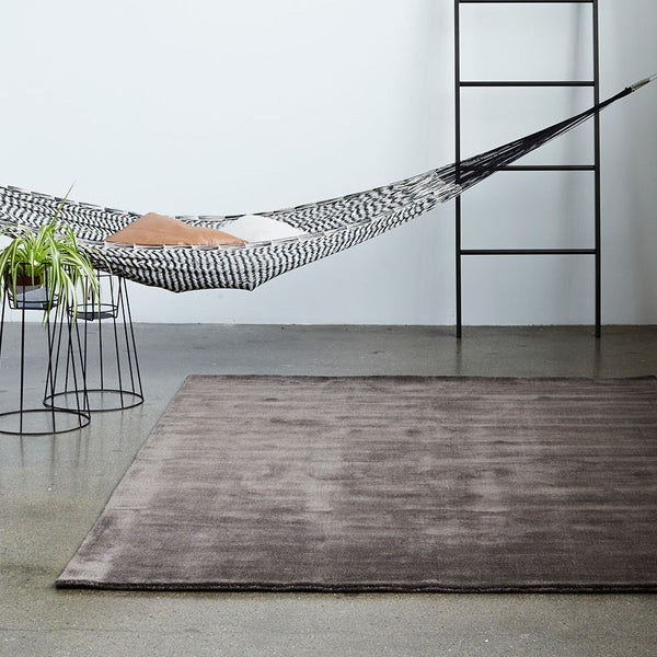 Warm Grey Earth Bamboo rug