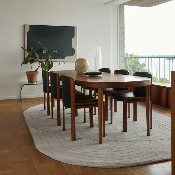 Circular Light Oatmeal rug