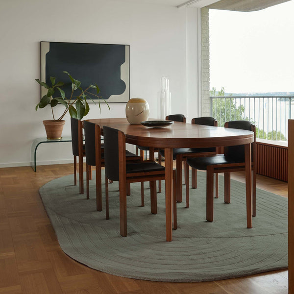 Circular Sage rug