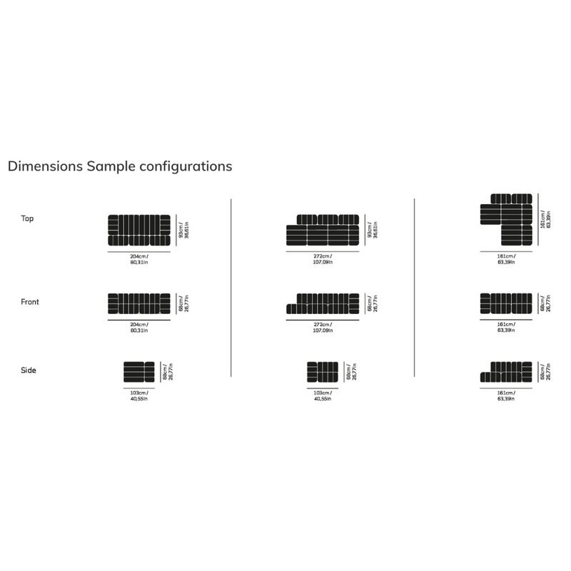 Curt 7 Modules sofa