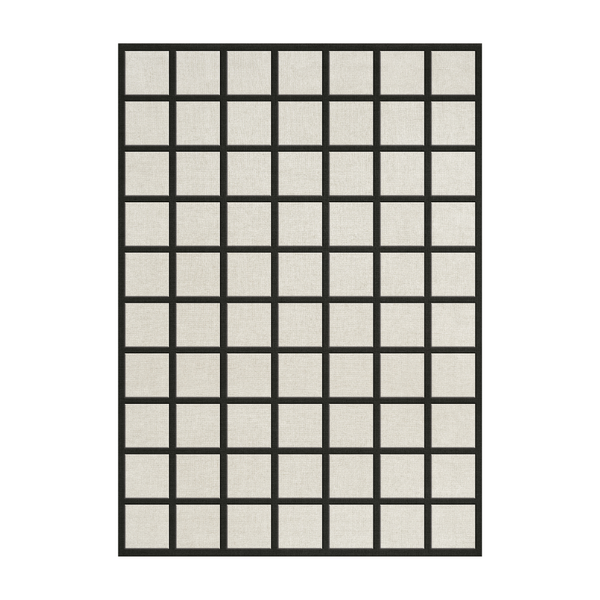 Avenue Checked Bone White rug